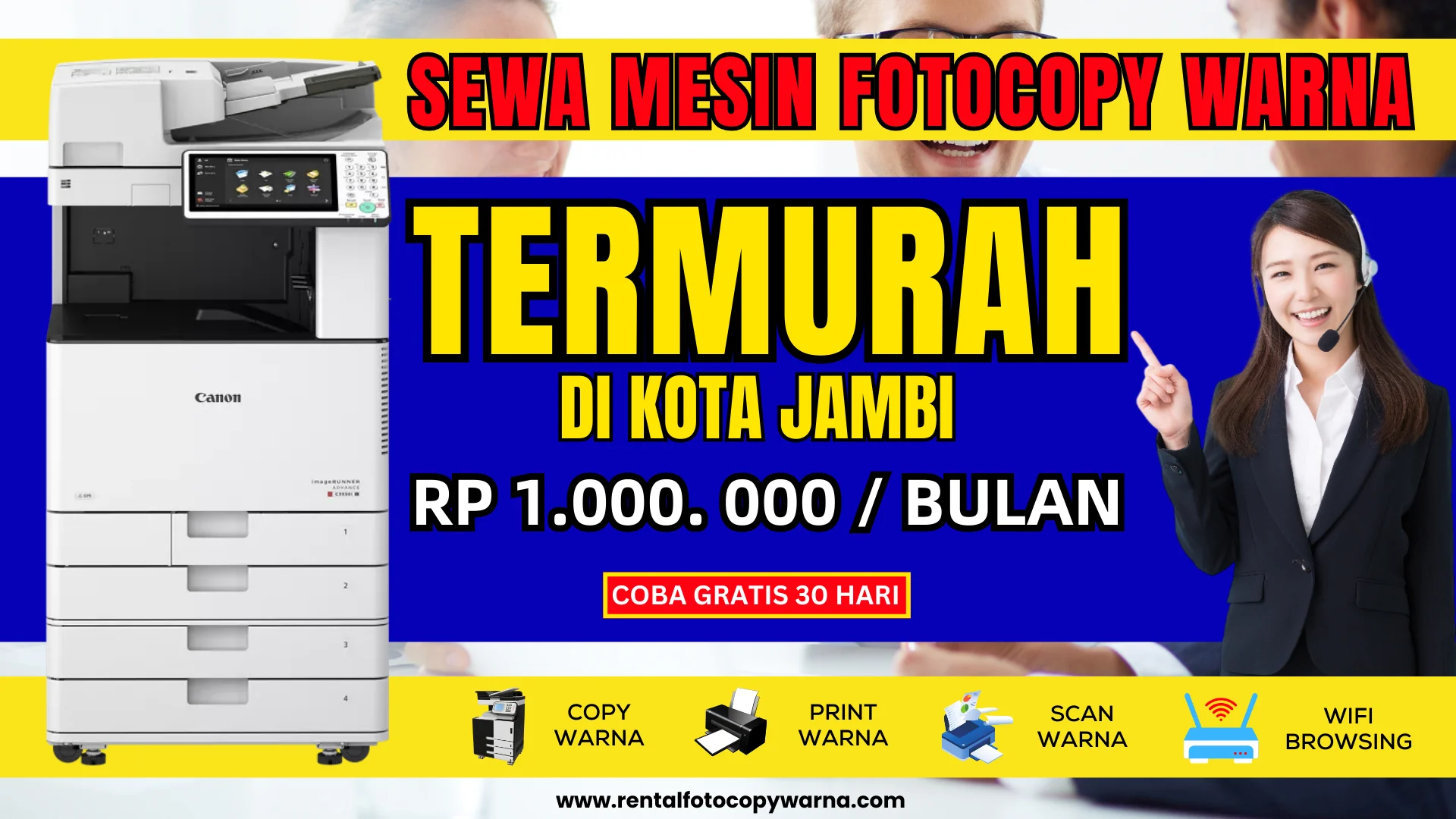 sewa mesin fotocopy warna jambi